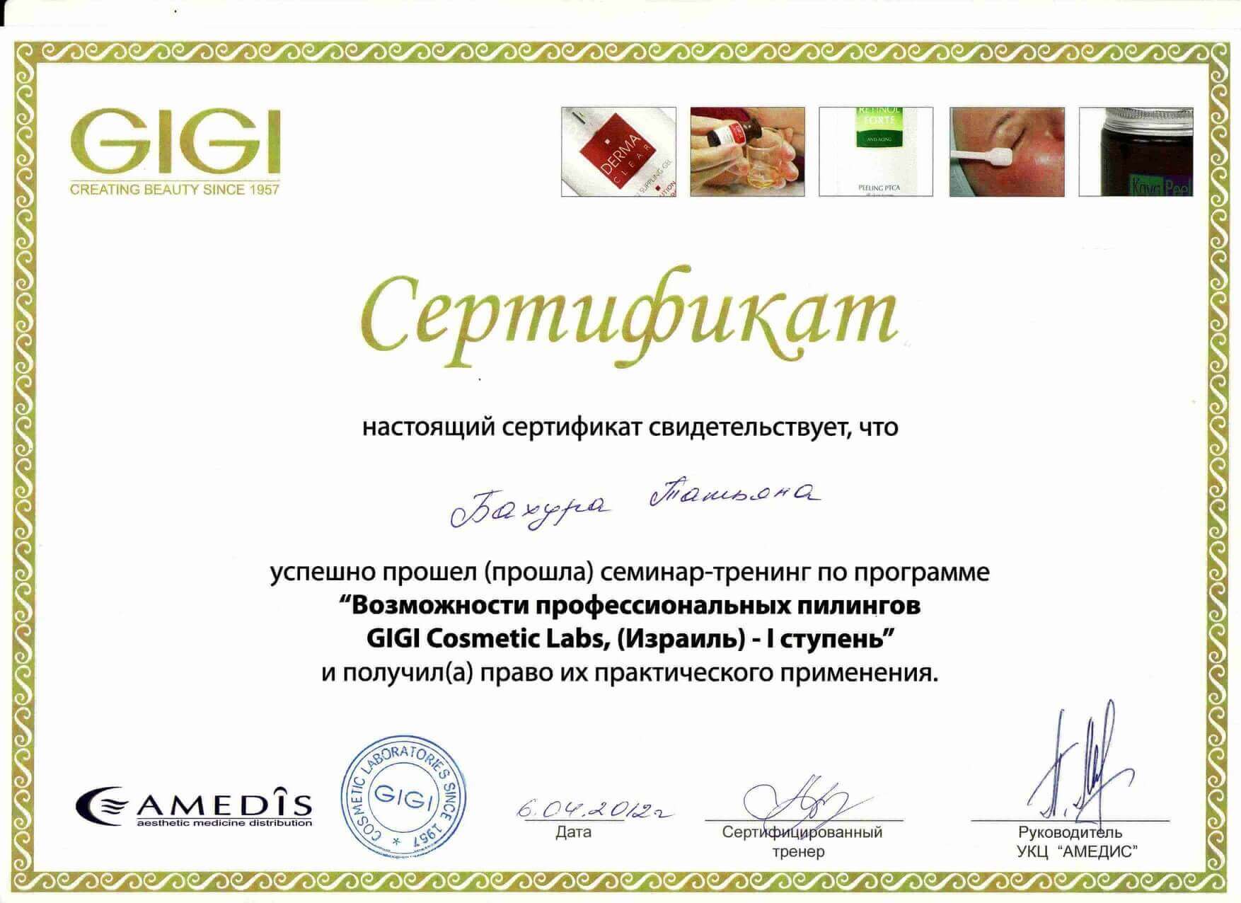 Диплом/Сертификат Татьяна Бахура - 13